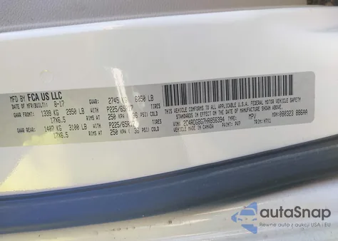 2017 Dodge Grand Caravan Se из США, поврежденный, VIN 2C4RDGBG7HR856394